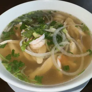 Shrimp, Chicken, and Eye Round Steak Pho