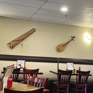 the restaurant's seating area