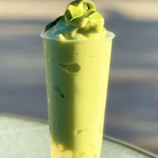Avocado Slush with Crystal Boba