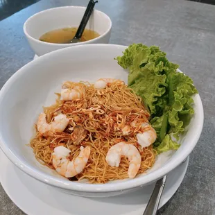 Dry Egg Noodle with Shrimp