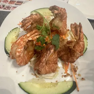 Crispy Jumbo Garlic Prawns