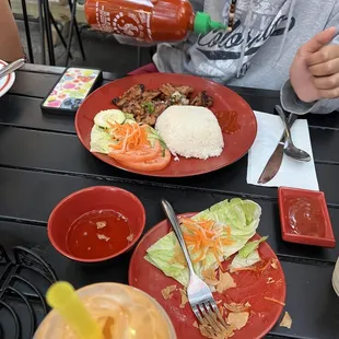 Grilled chicken rice