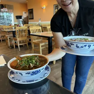 Spicy beef noodle soup