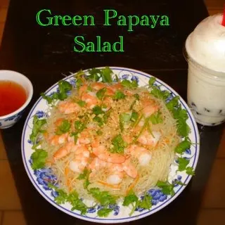 Vegetarian Green Papaya Salad with Tofu