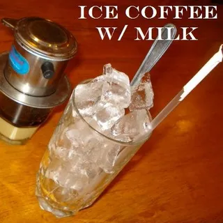 Traditional Coffee with Condensed Milk and Ice