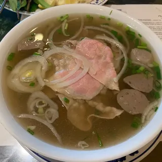 6. Eye Round Steak Pho with Meat Balls
