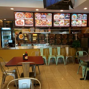 the interior of a restaurant