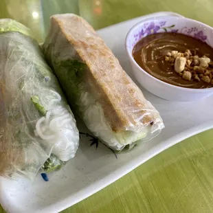Tofu spring rolls