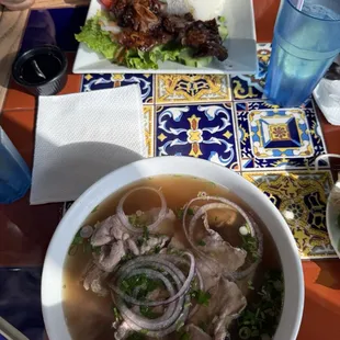 F7. Eye of Round Steak, Flank and Fatty Brisket Noodle Soup