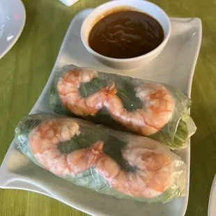 A1. Fresh Shrimp Spring Rolls
