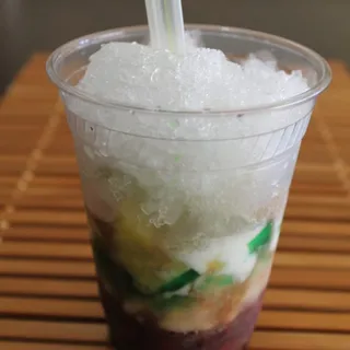 Red and Yellow Beans, Jelly and Coconut Milk