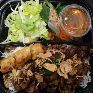 Pork and eggroll vermicelli