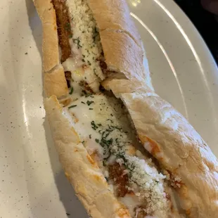 Chicken parm sandwich. Excellent!!!