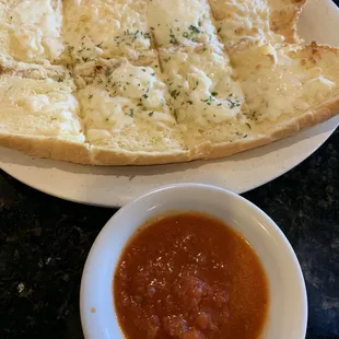 Garlic bread with cheese. Soo good!!!