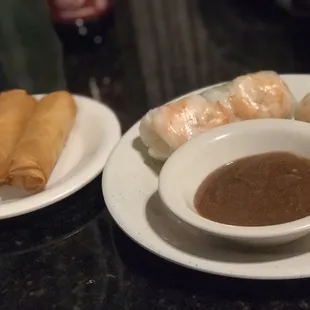 Spring rolls and fried rolls