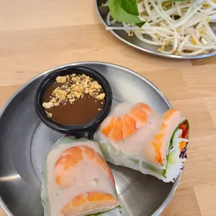 Spring rolls.