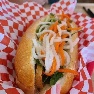 Tofu banh mi.