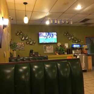 interior, sushi and sashimi