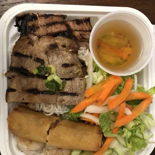 Grilled Pork, Shrimp & Egg Roll