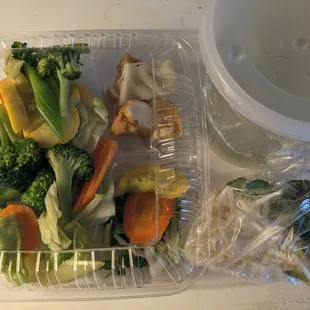 Pho chay large with veggie broth