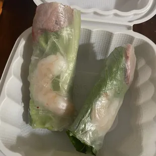 Pork and shrimp spring roll