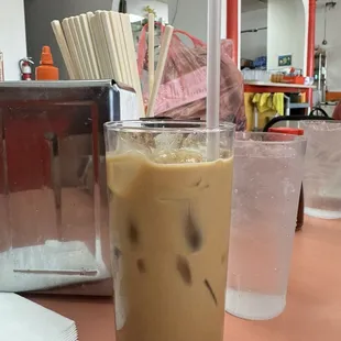 Vietnamese iced coffee, I probably wouldn&apos;t get this again... made from powdered mix.