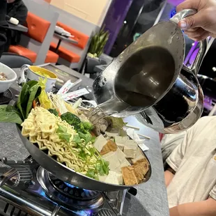Hot pot  89. Special Vegetarian Noodle Soup Dish
