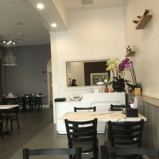 interior, sushi and sashimi