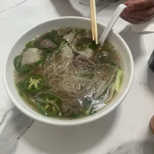 Great New Pho Restaurant, Had the Beef stew, Loved it, My wife had the flank, Brisket and meatballs, she loved it too.