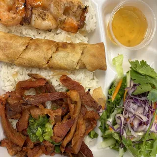 65A. Grilled Pork, Grilled Shrimp And Egg Roll With Rice
