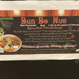 Spicy Beef Noodle Soup/ Bun Bo Hue