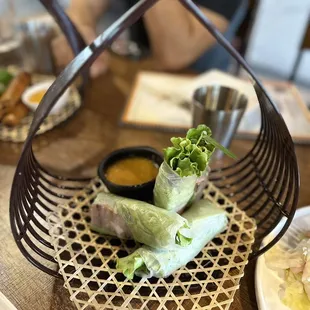 a plate of food on a table