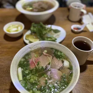 Pho dac biet and #5 Pho Tai