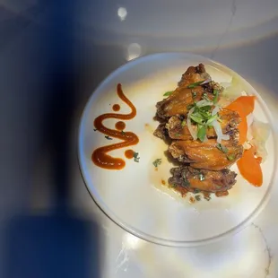 a plate of food on a table