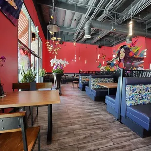 the interior of a restaurant