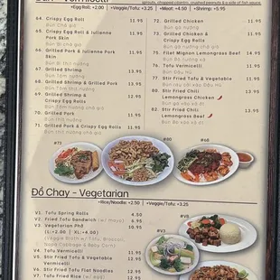 ramen and noodles, menu