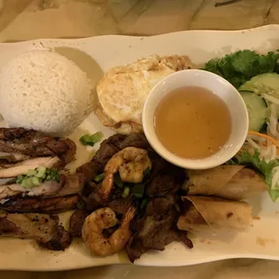 Grilled combination plate