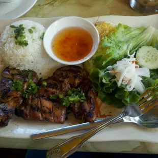 Pork Chop Rice Plate