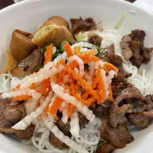 25. BBQ Pork and Egg Rolls with Vermicelli