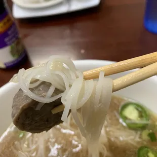 1. Beef Meat Balls, Rare Slices of Steak, Brisket, Flank, Tendons &amp; Tripe Noodle Soup