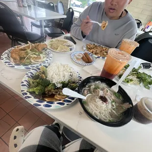 2. Chicken Egg Roll, Thai Iced Tea, 10. Salt and Pepper Chicken Wing, 9. Chicken Potstickers(6Pcs), 45. Pho Dac Biet, 36. Pad Thai