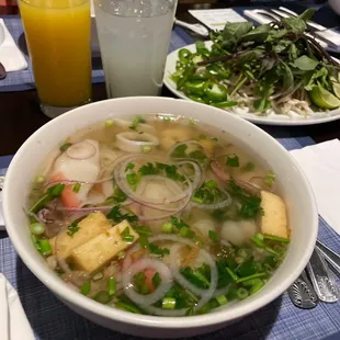 Seafood pho
