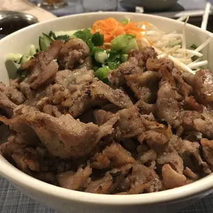 Pork noodle bowl