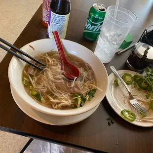 Delicious rare beef pho. #14 is a winner!