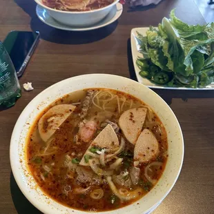 Bun Bo hue spicy beef noodle soup