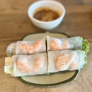 Summer Rolls with Shrimp + Pork