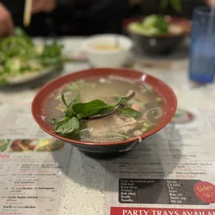 Rare steak and well done brisket