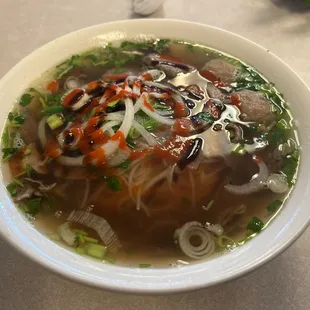 Rare Beef and Meatballs Pho