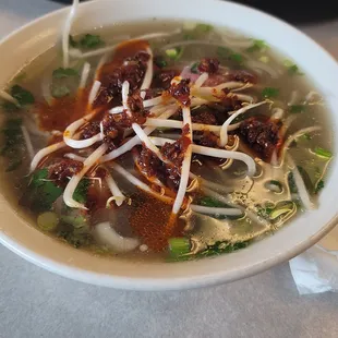 Rare beef pho