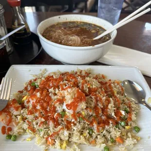 Shrimp Fried Rice, Pho